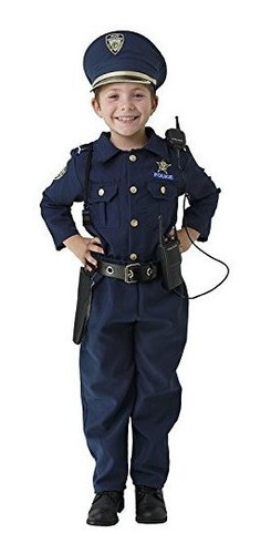 Disfraz De Policía Niño 2 A 3 Años T4  90-100 Cms Estatur