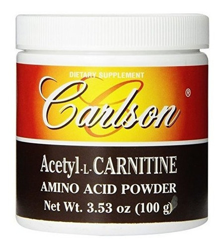 Acetil L-carnitina Carlson Labs, 100 G