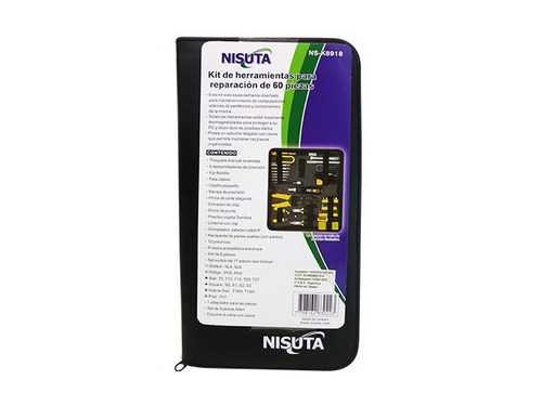 Kit 60 Piezas Herramientas Reparación Set Computacion
