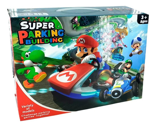 Pista Carreras Mario Bros Kart + 4 Coches Luz Y Sonido Peach