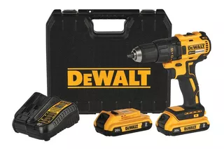 Taladro atornillador inalámbrico de 13mm DeWalt DCD7771D2 20V + 2 baterías de 2Ah + accesorio con estuche de plástico