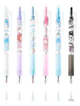 Comprar 6 Bolígrafos Kawaii Gatitos Tinta Negra 0.5 Mm Escolares