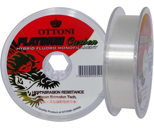 Linha Ottoni Platinum Fluorcarbon Leader 0,35mm 100m