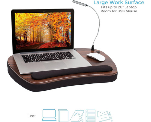 Escritorio Grande Cojín De Espuma Memoria | Luz Usb De...