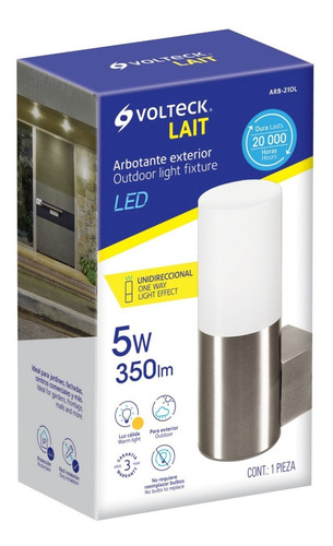 Imagen 2 de 2 de Arbotante Decorativo Led, 1 Spot, 5 W, 350 Lm 46128