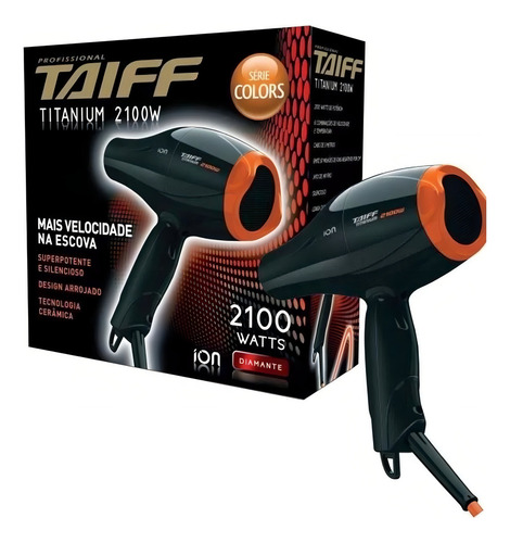 Secador Titanium Laranja 2100w 127v Taiff
