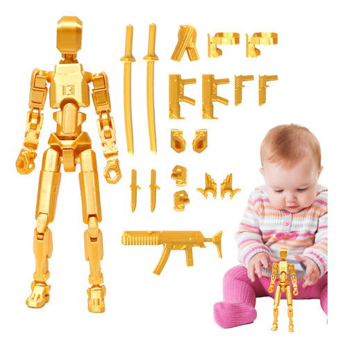Figura Acción T13,juguetes Robot Multiarticulado Impreso3d