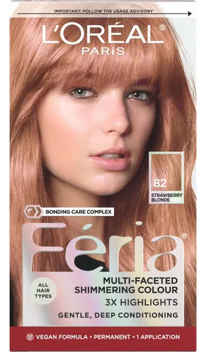 Kit De Tintura L'oreal Paris Feria 82 Strawberry Blonde