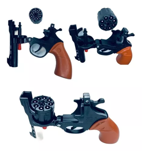 Revolver Arma De Brinquedo Arminha Espoleta Infantil +brinde