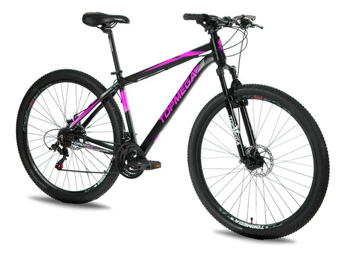 Mountain bike TopMega Regal R29 M 21v frenos de disco mecánico cambios Sensah MX7 color violeta  