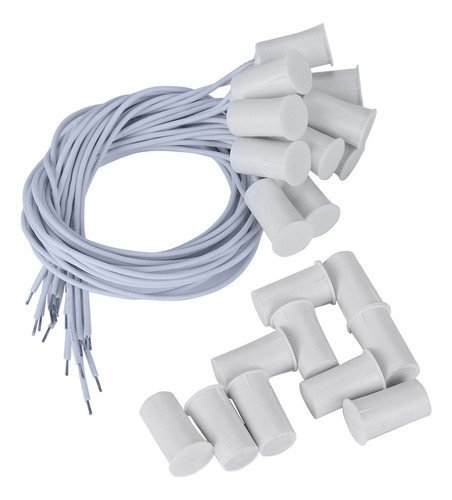 10pcs Con Cable De Puerta Ventana Sensor Magnético Interrupt