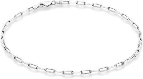 Miabella Pulsera Tobillera De Plata De Ley 925 O Oro Amarill