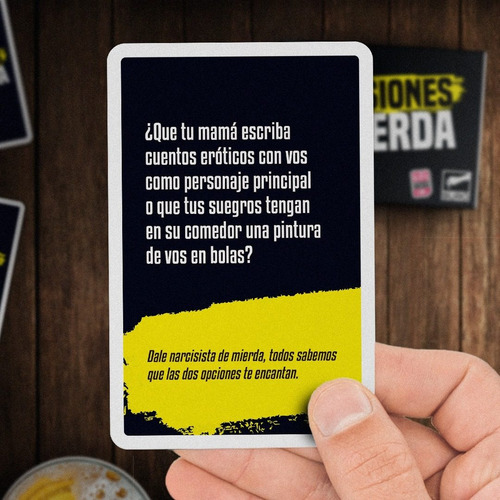 Decisiones De Mierda Buró Juego De Cartas Mesa Para Previas