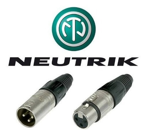 Kit 10 Conector Neutrik Xlr Fêmea Nc3fxx Original Somos Loja