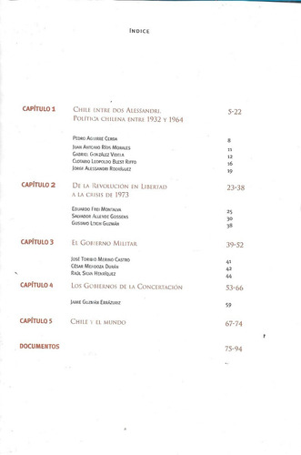 Historia De Chile 6 / Osvaldo Silva / 1932 - 2004 (Usado)
