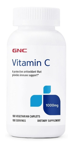 Gnc Vitamina C 1000 Mg - 100 Comprimidos Vegetarianos