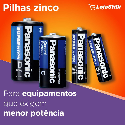 Pilha Grande D 1sh Panasonic - Bandeja C/20 Unid.