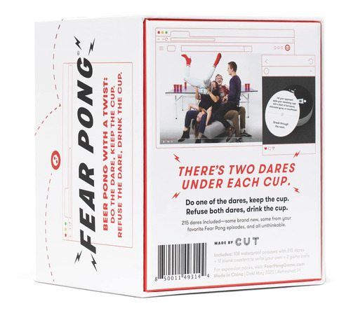 Fear Pong Internet Famous Refreshed The Card Game By Cut