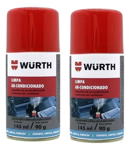 Kit (2) Limpa Ar Condicionado Hsw 200 Plus Wurth