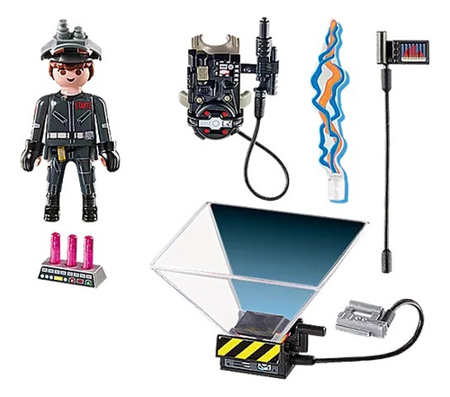Figura Armable Playmobil Ghostbusters Raymond Stantz 26 Pzas