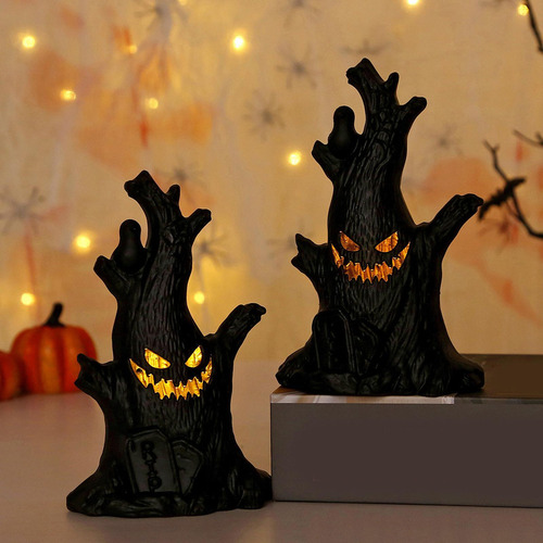 Nuevo Decoração De Lâmpada De Estatueta De Árvore Fantasma