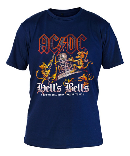 Remera Algodon Premium - 0418 Música 2 - Ac/dc