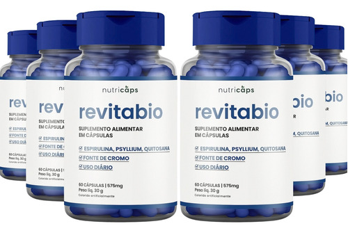 Pague 3 Leve 6 Revitabio Original Formula Auxilio Intestinal