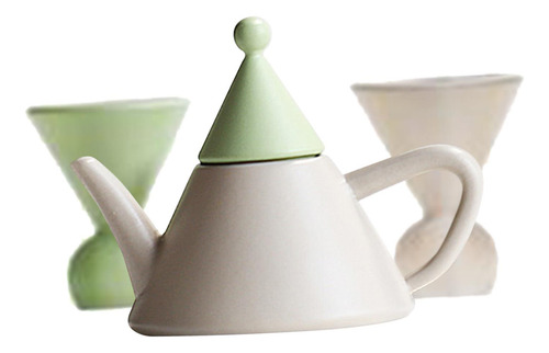 Juego De Tazas De Té Para Casa De Muñecas Verde Grande