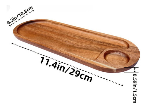 Placa De Postres De Madera Para Servir Plato Plato De L