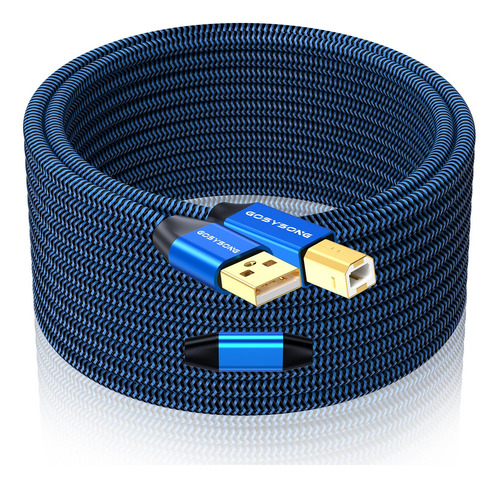 Gosysong Cable De Impresora Usb De 40 Pies, Cable De Impreso