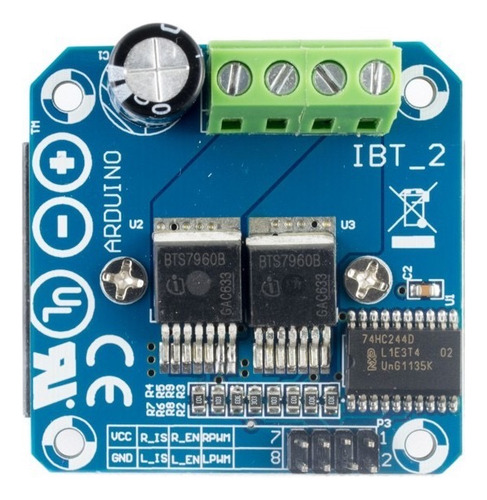 Modulo Puente H Infineon Bts7960 Motor Driver, 43a - Arduino