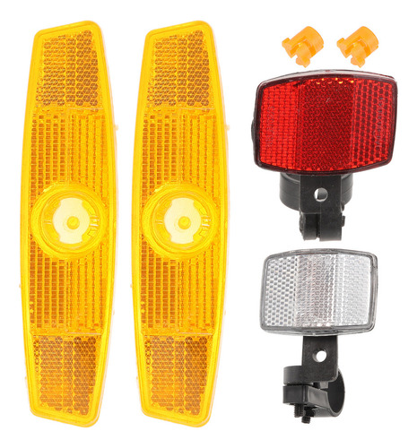 # Kit De Reflectores Delanteros Y Traseros Para Bicicleta