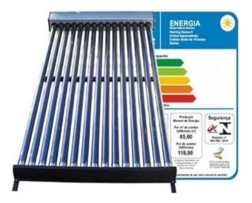 Coletor Aquecedor Solar Vácuo Banho 30 Tubos - Inox 316