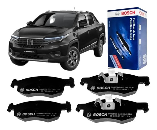 Pastilha De Freio Fiat Strada 1.3 1.4 2021 2022 2023 2024