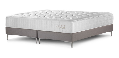 Box Spring Rosen Pearl Super King 200 X 200 Cm base Gris