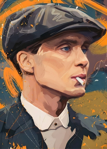 191# Cuadro 30x40 Peaky Blinders Vinilo Mdf Listo P/ Colga