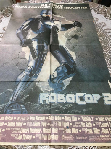 Poster 3  Robocop Original  Peter Weller Otro Recortado