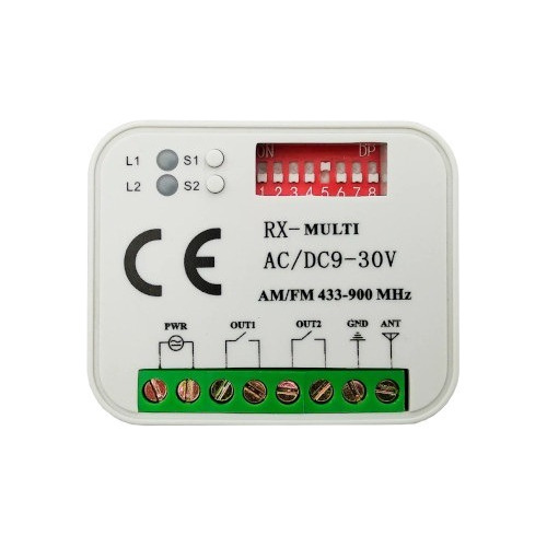Receptor Multifrecuencia P Portón Elec 2ch 24 Vdc Multi