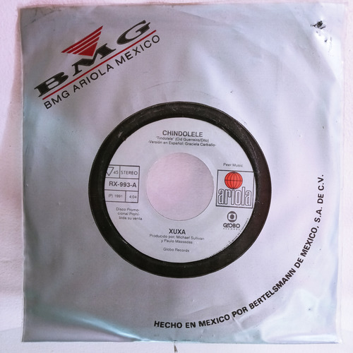 Xuxa Chindolele Vinilo Ep 45 Rpm Promo (Usado)