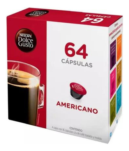 Nescafé Dolce Gusto 64 Cápsulas Sabor Americano