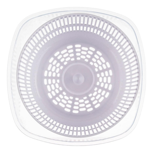 Lavadora Y Secadora Manual De Ensaladas De Acrílico Blanco