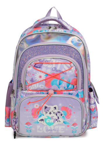 Mochila Chimola 16puLG Espalda Escolar Infantil 