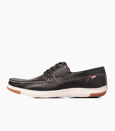 Mocasín Boating X-pand Negro Acordonado Para Hombre 