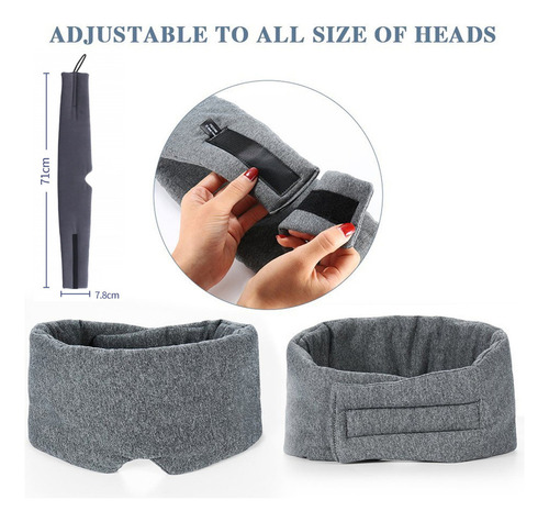 . Antifaz Para Dormir Suave Algodón Viajes Ajustable, Unisex