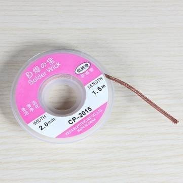 2.0 Mm 1 Desoldar Trenza Soldadura Remover Wick Cable 4r