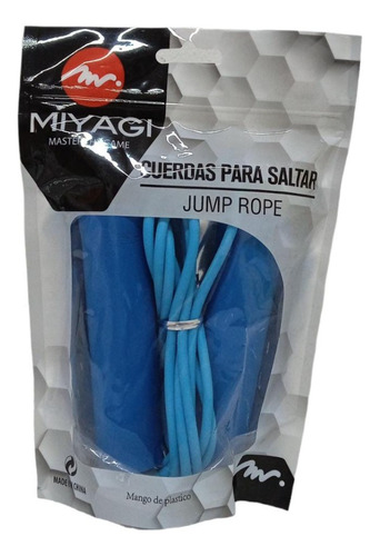 Lazo Cuerda Saltar Miyagi Ref.m225  Medidas 15cmx2.70m-azu 