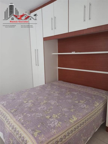 Imagem 29 de 30 de Apartamento Semi-mobiliado À Venda Estilo Garden Com 2 Dormitórios Na Vila Guilhermina Em Praia Grande Sp. - Rrc154
