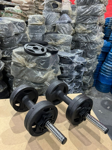 Halter Montável Duas Barras Com Rosca E Anilhas Cor Preto