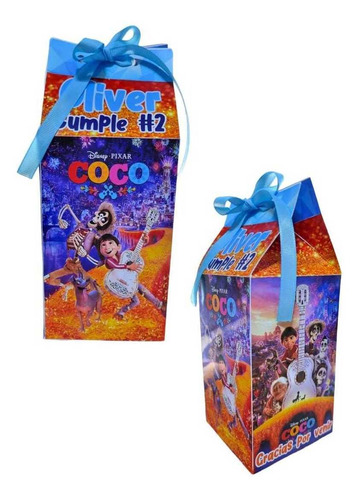 Cajas Dulceras/para Dulces Personalizadas Coco 6 Unidades