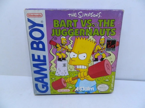 Bart Vs The Juggernauts Simpsons Original Completa Game Boy (Usado)